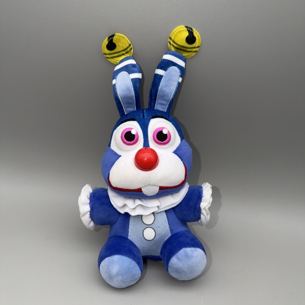 Five Nights at Freddys Circus Clown Bonnie Plush FNAF Stuffed Animal EUC